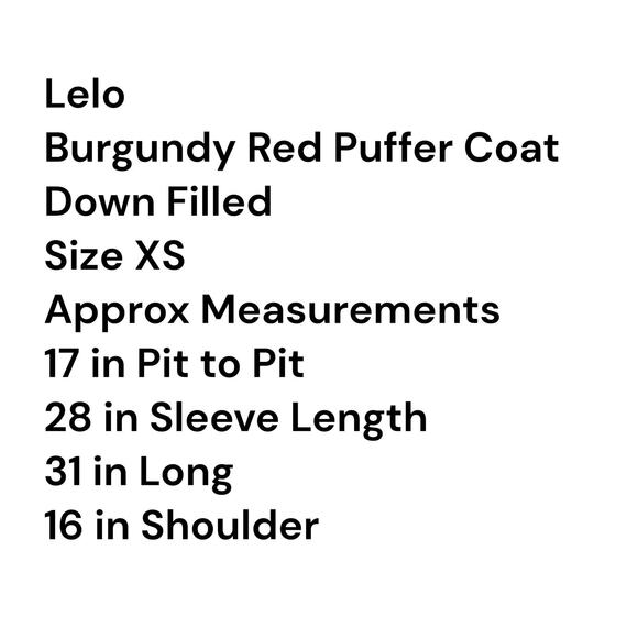 Lolë Women's Hooded Down Puffer Coat - XS (2-4) - Red Burgundy Full Zip Fitted - Picture 3 of 16